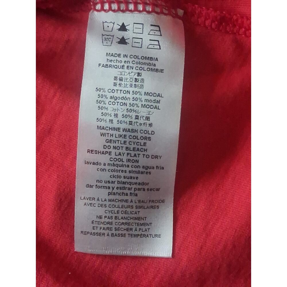 Michael Kors Light Red T-shirt Round Neck Short Sleeve Logo Womens Size 1XL - Picture 7 of 7